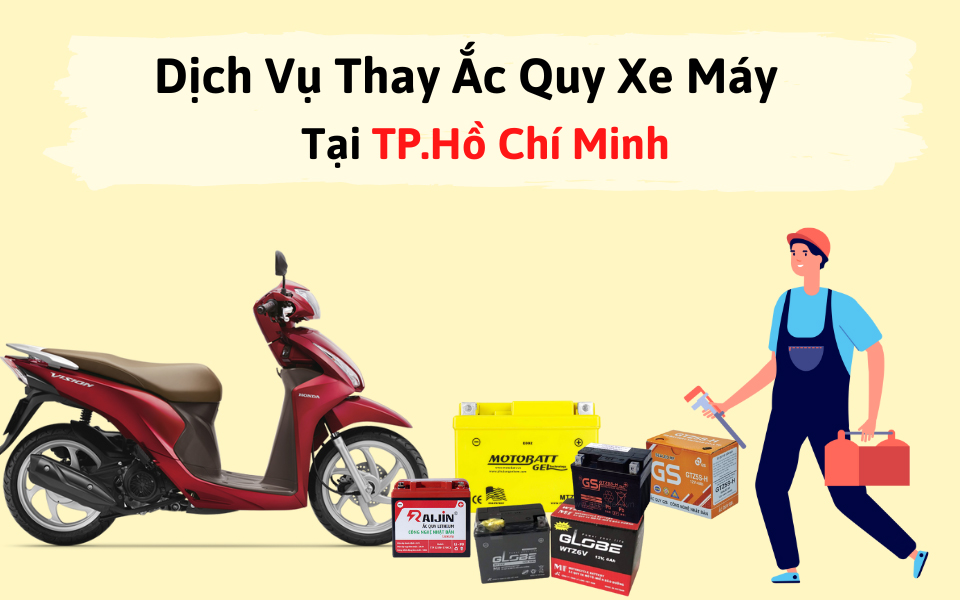 địa chỉ thay ắc quy xe máy